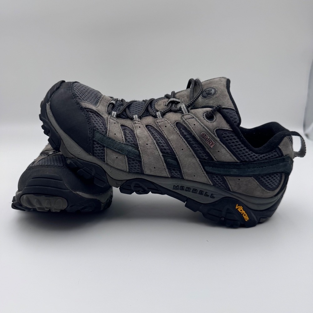 Merrell Moab 2 Waterproof Hiking Shoes Mens Beluga Grey Black Vibram J06039